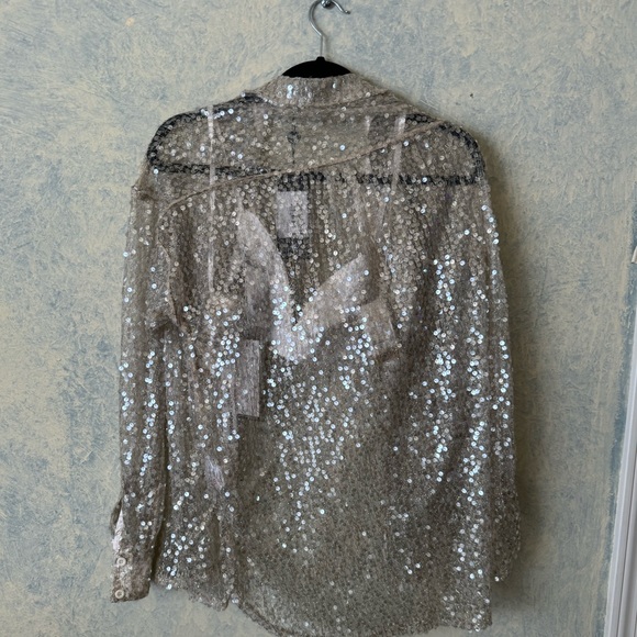 CLUB L | CHAMPAGNE CAMI SWEETHEART NECK BRALETTE & SHIRT - Picture 9 of 11